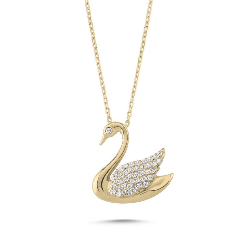 Swan CZ Necklace