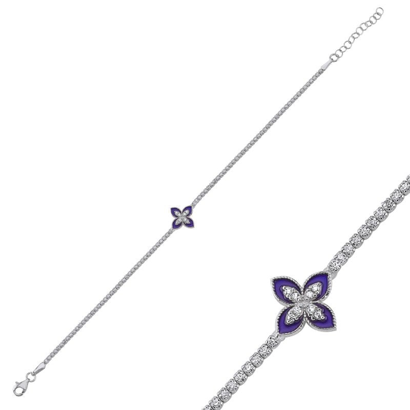 Tennis Enamel & CZ Bracelet