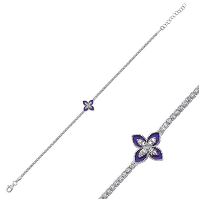 Tennis Enamel & CZ Bracelet