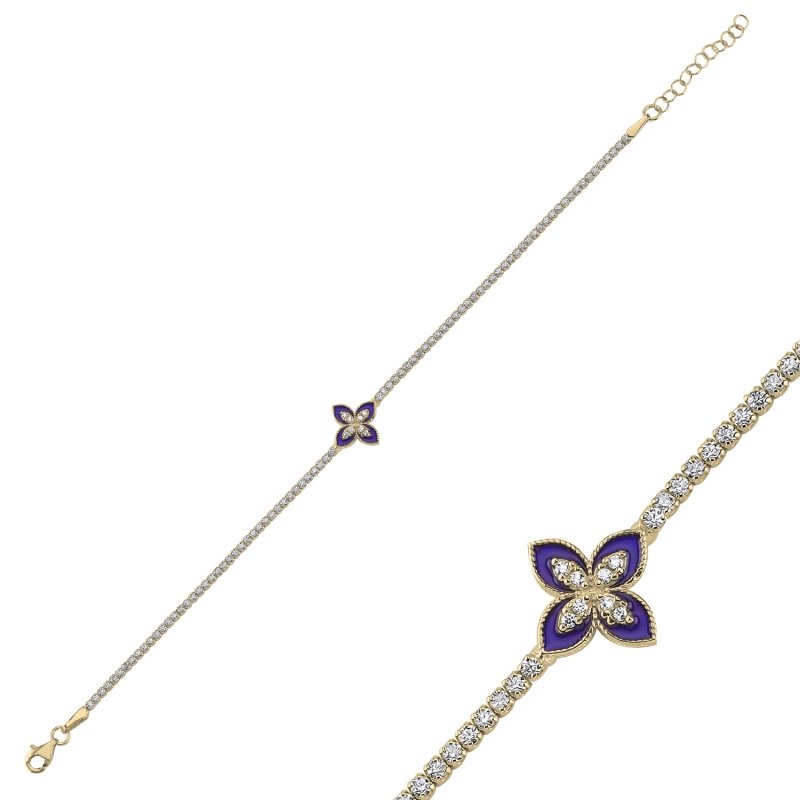Tennis Enamel & CZ Bracelet