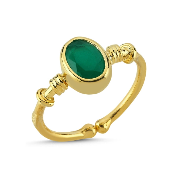 Opaque Emerald GREEN RING