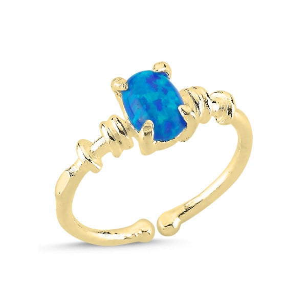 Opal Blue Ring