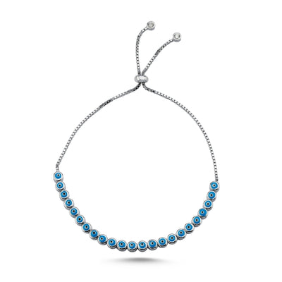 Turquoise Adjustable Sliding Bracelet