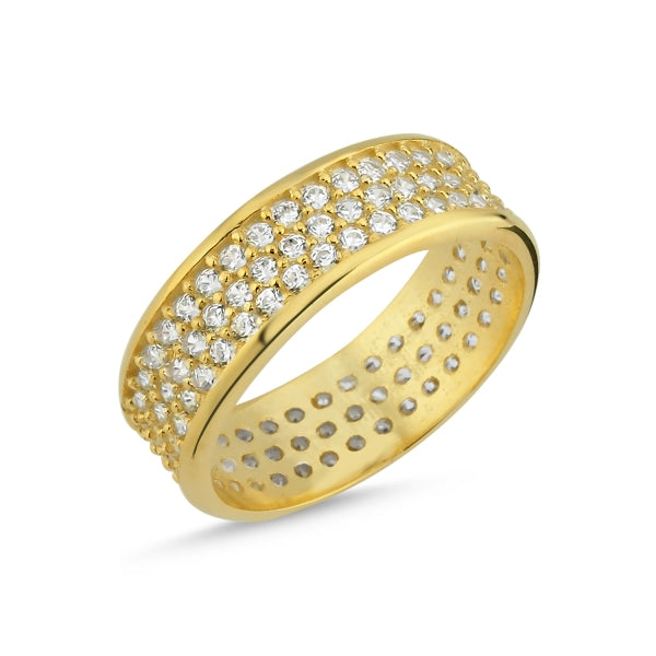 Eternity 3 Row Band Ring