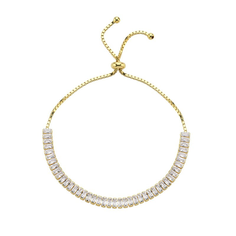 Baguette CZ & Tennis Adjustable Sliding Armkette