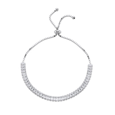 Baguette CZ & Tennis Adjustable Sliding Armkette