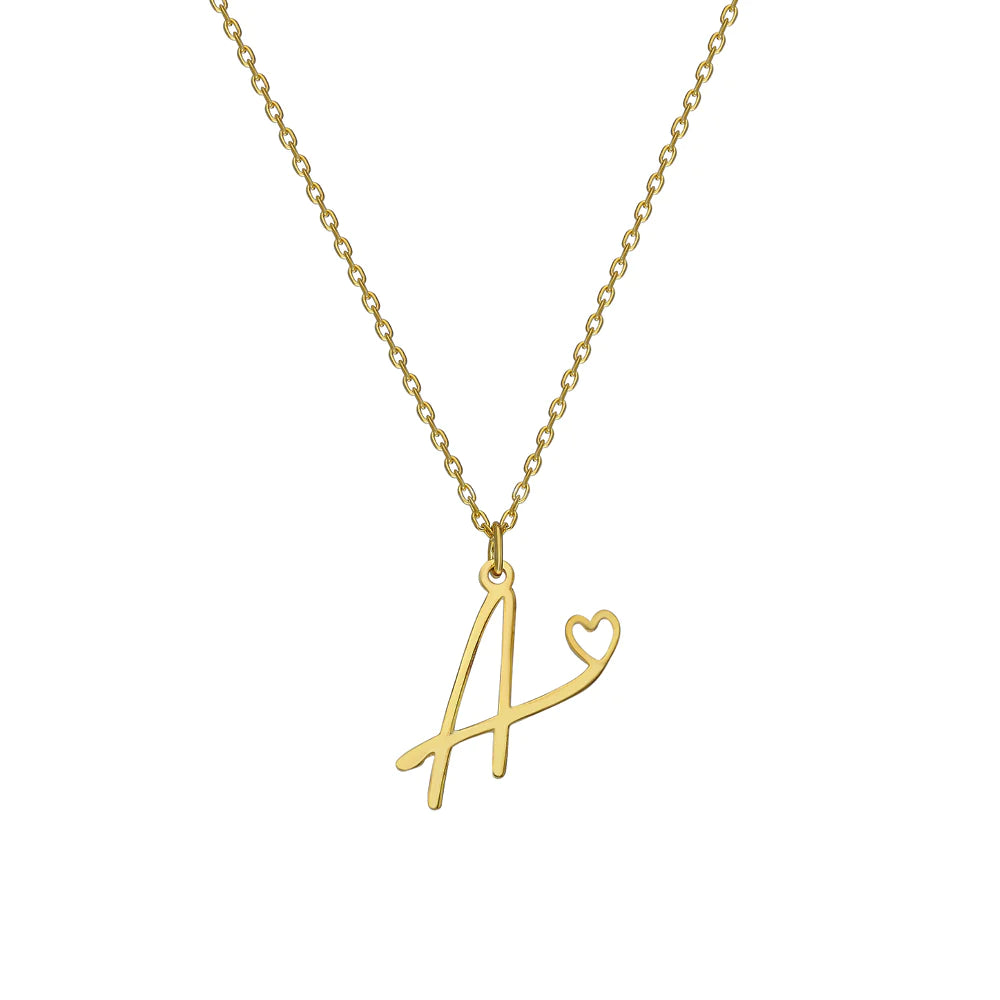 INITIALEN HEART NECKLACE