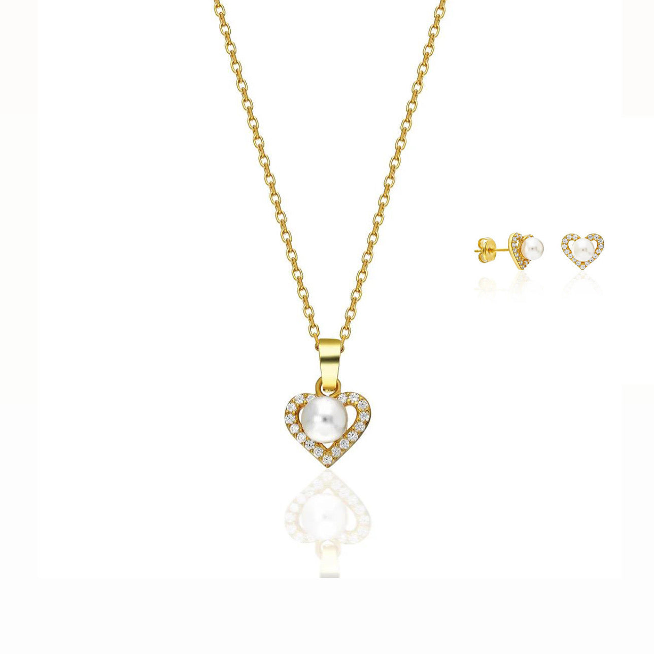 Heart Pearl Set