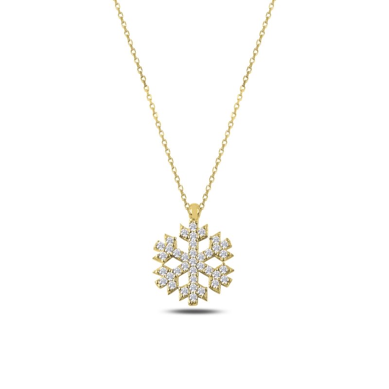 CZ Snowflake Necklace