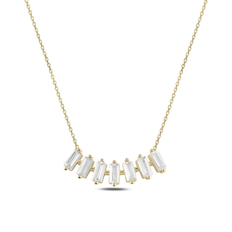 Baguette CZ Necklace