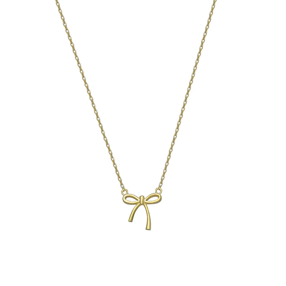 MINIMAL BOW NECKLACE