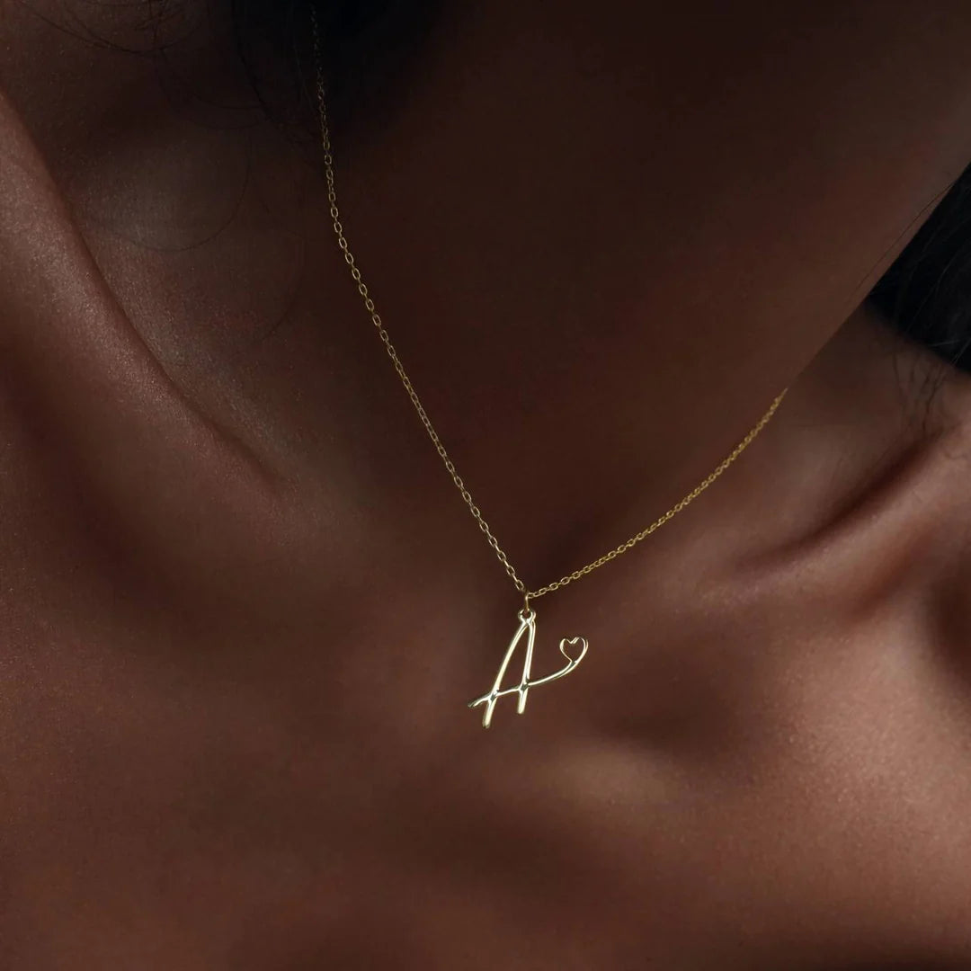 INITIALEN HEART NECKLACE