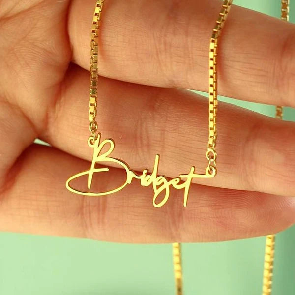Script Name Necklace - 925 SILBER