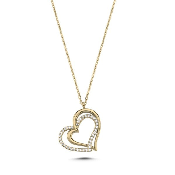 Heart double Necklace