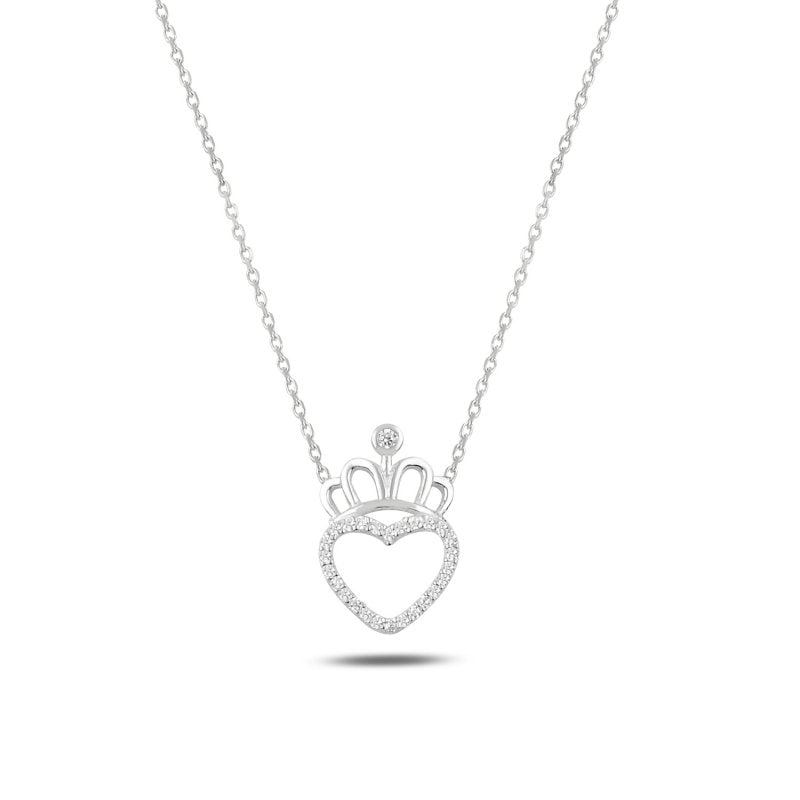 Heart & Tiara Necklace