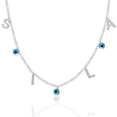 Chocker Zirkonia mit blaue Auge