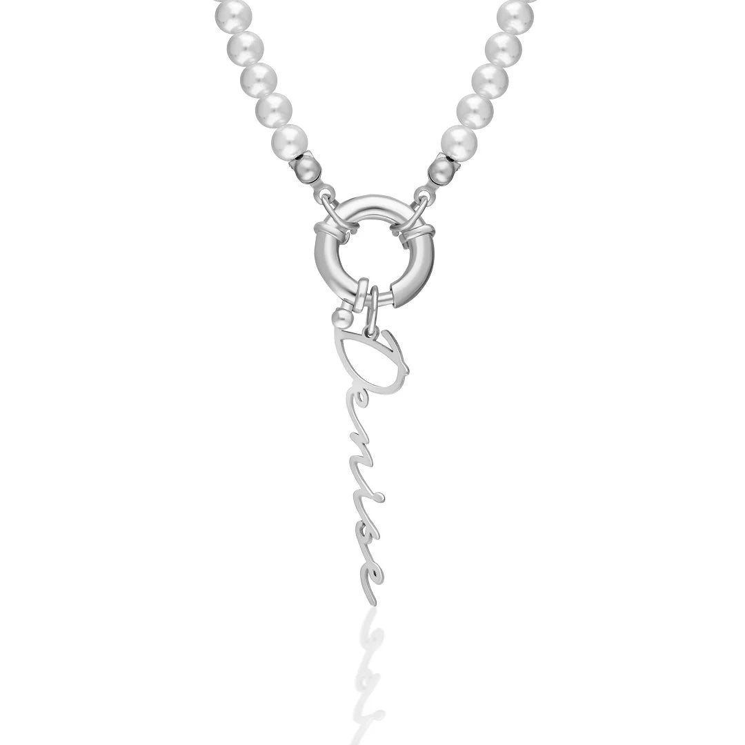 PEARL CHAIN SIGNATUR NAMENSKETTE