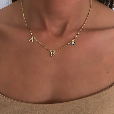 Initialen Sternzeichen Necklace