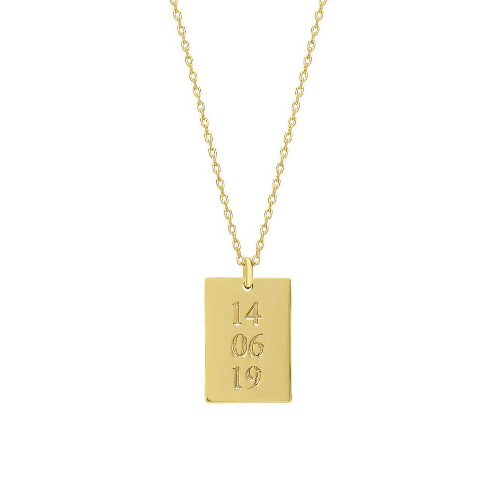 SAVE THE DATE NECKLACE