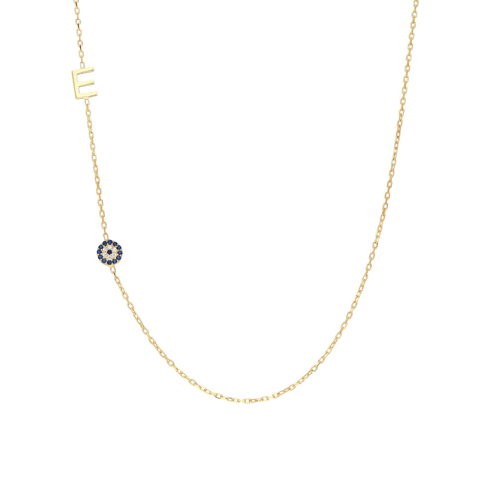 LETTER X NAZAR NECKLACE