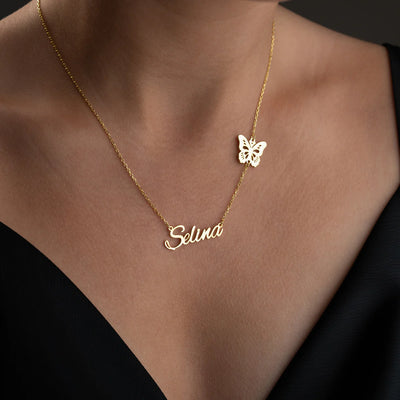BIG BUTTERFLY NAMENSKETTE | 925 SILBER