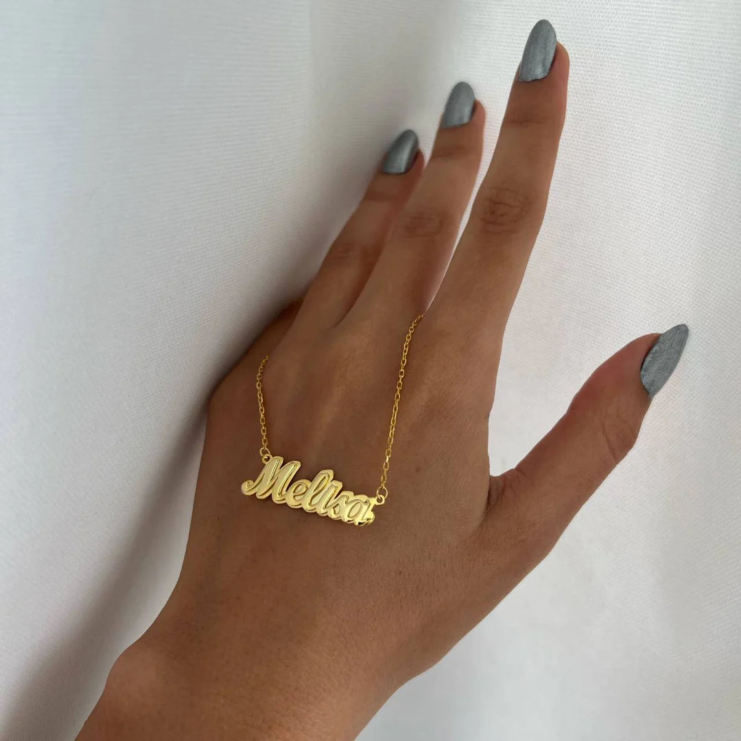 GLITTERY NAME NECKLACE