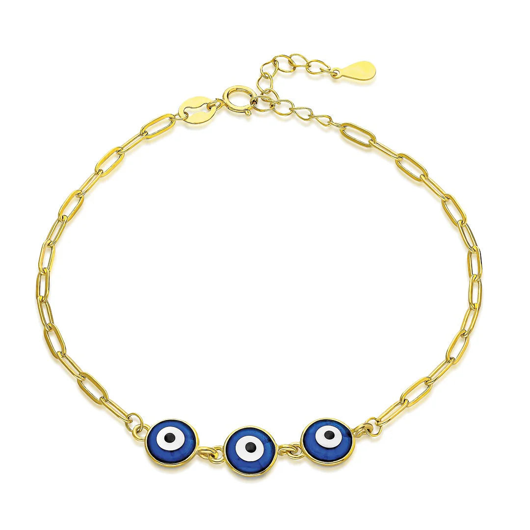 Dreifaches Nazar auge armband