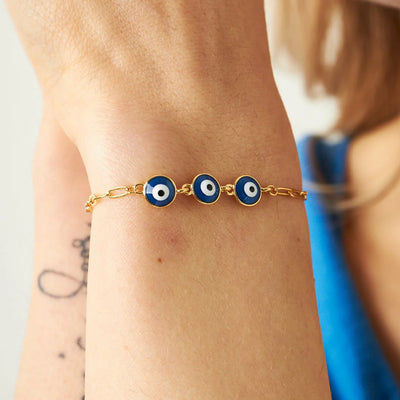 Dreifaches Nazar auge armband