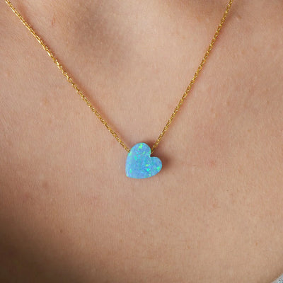 Heart Opal Necklace