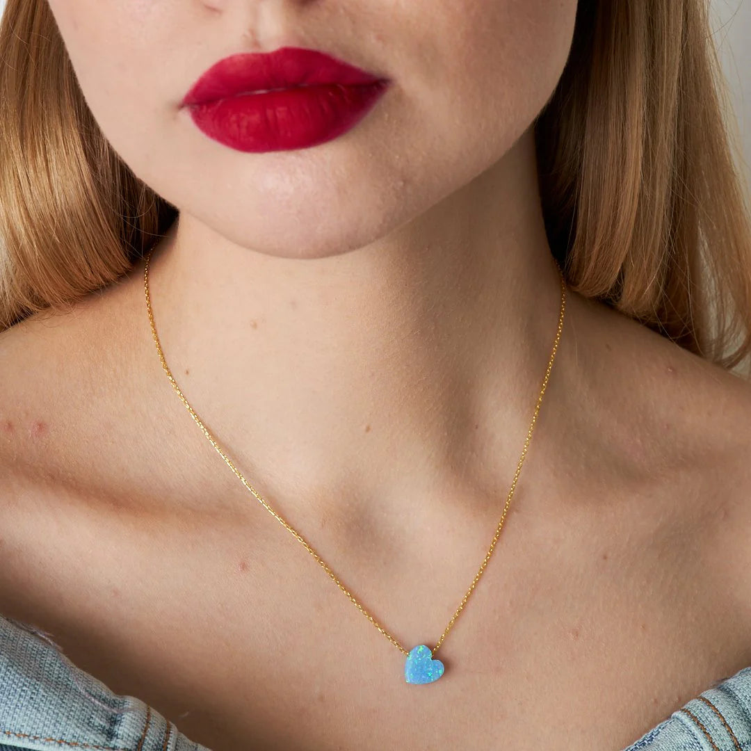 Heart Opal Necklace