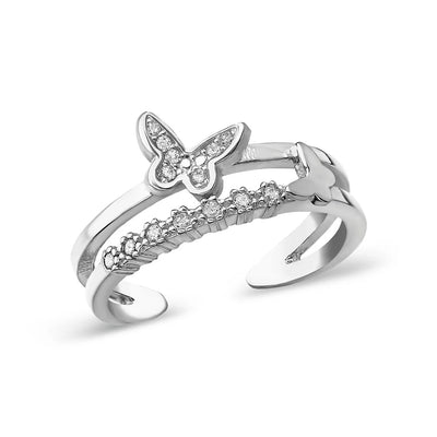 Schmetterlingsring Zirkonia