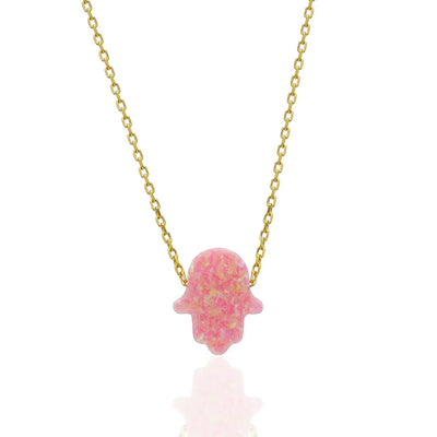 FATIMAS HAND KETTE PINK