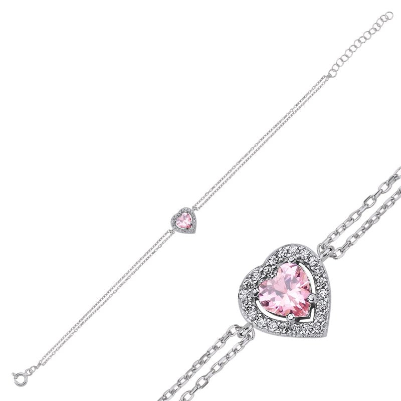 Pink Heart Bracelet