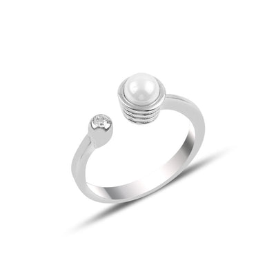 Pearl Solitaire Ring