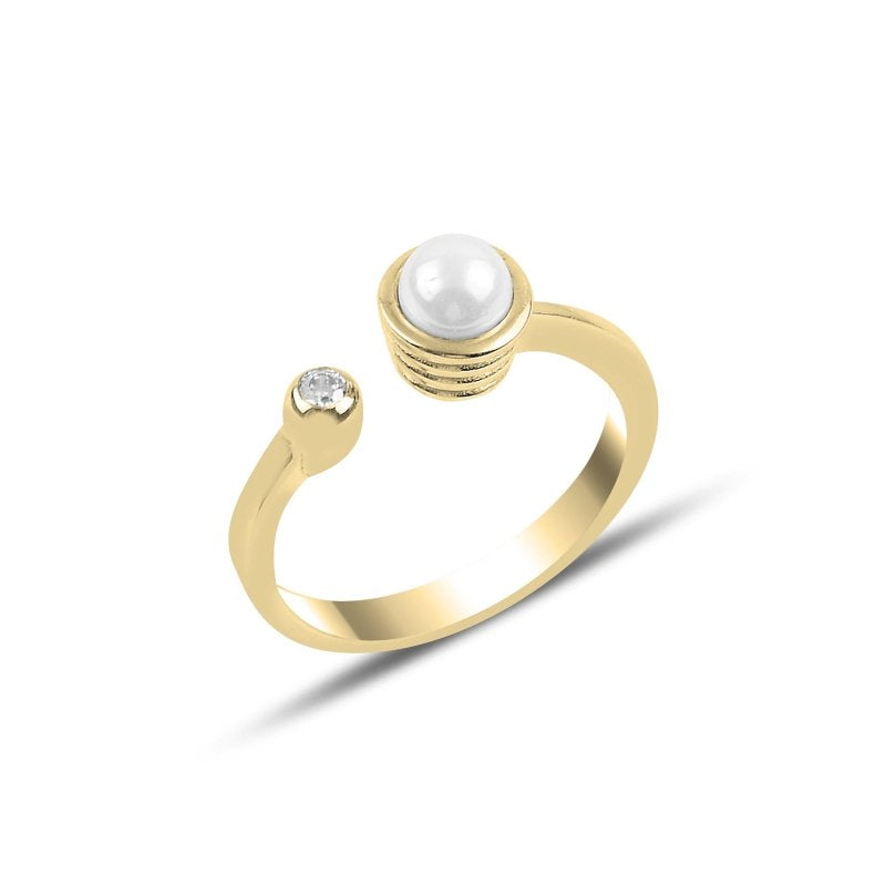 Pearl Solitaire Ring