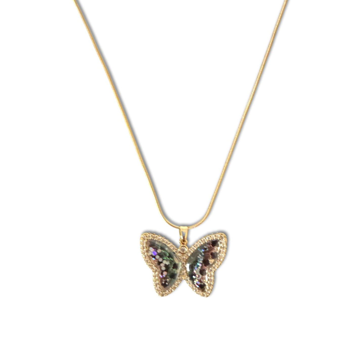 Color Butterfly Necklace