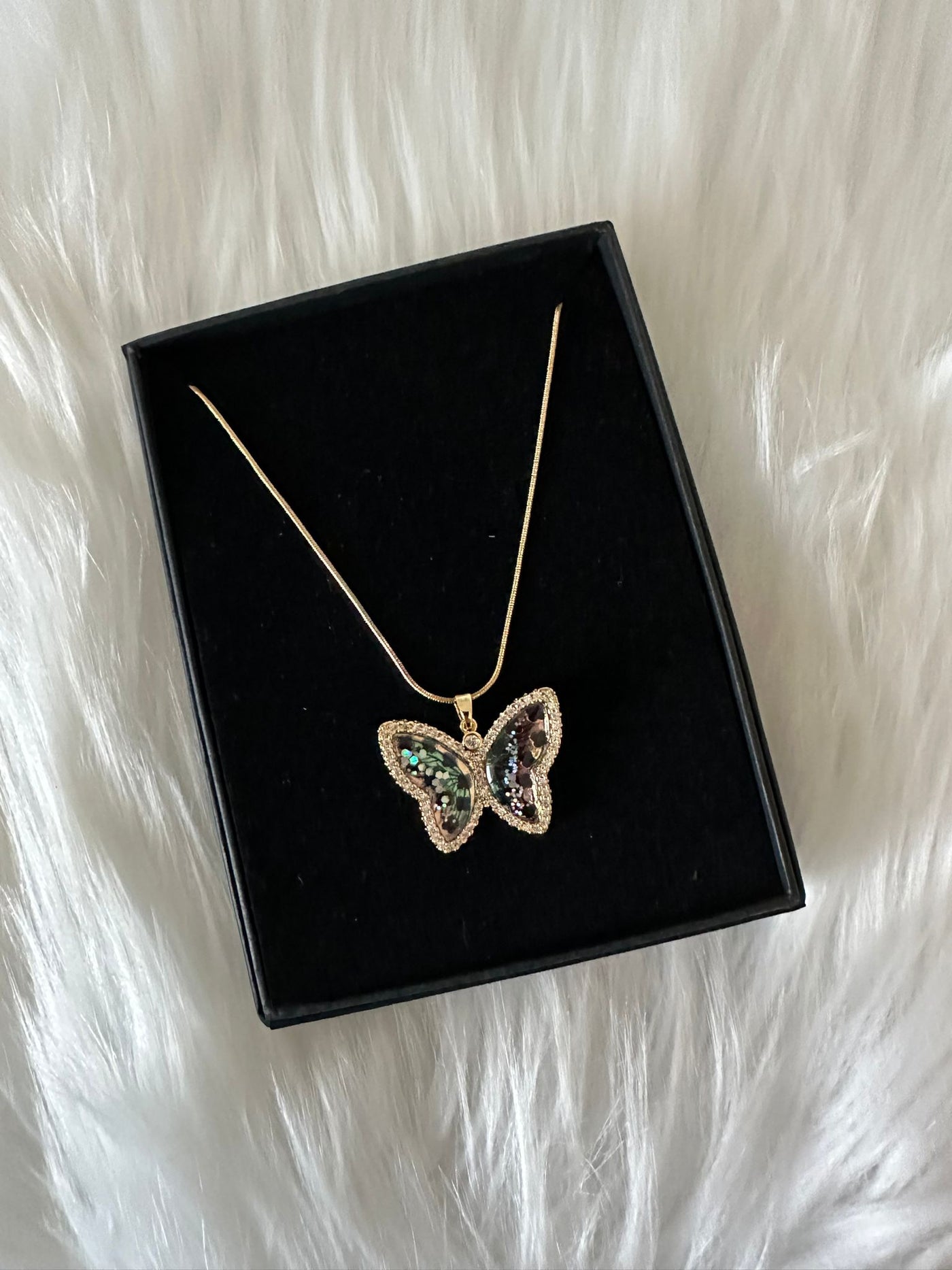 Color Butterfly Necklace