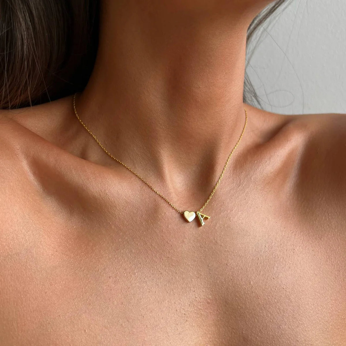 HEART & LETTER NECKLACE