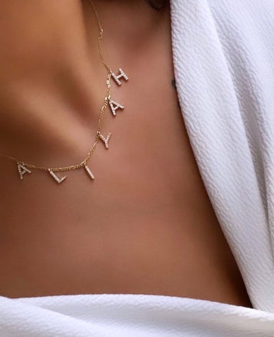 Chocker Zirkonia Namenskette