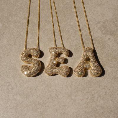 Icon iced Buchstaben Kette