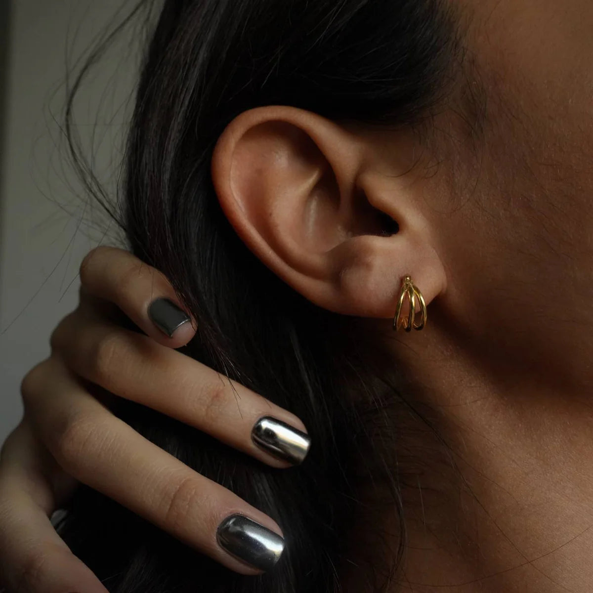 TRIO OHRRINGE | 925 SILBER