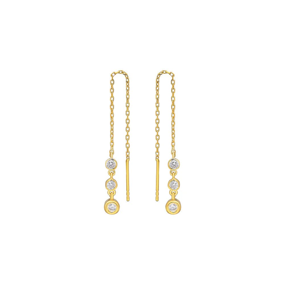 FIONA HÄNGEND ZIRKONIA OHRRING | 925 SILBER