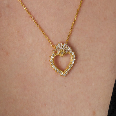 Queen Heart Halskette – 925 SILBER