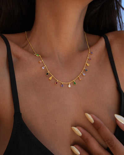Teardrop Color Necklace