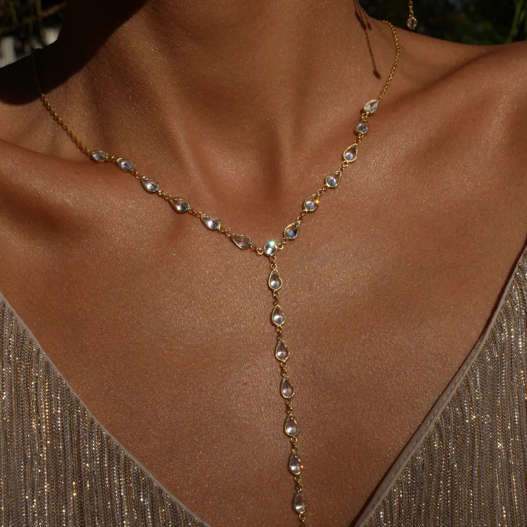 Teardrop Y Kette