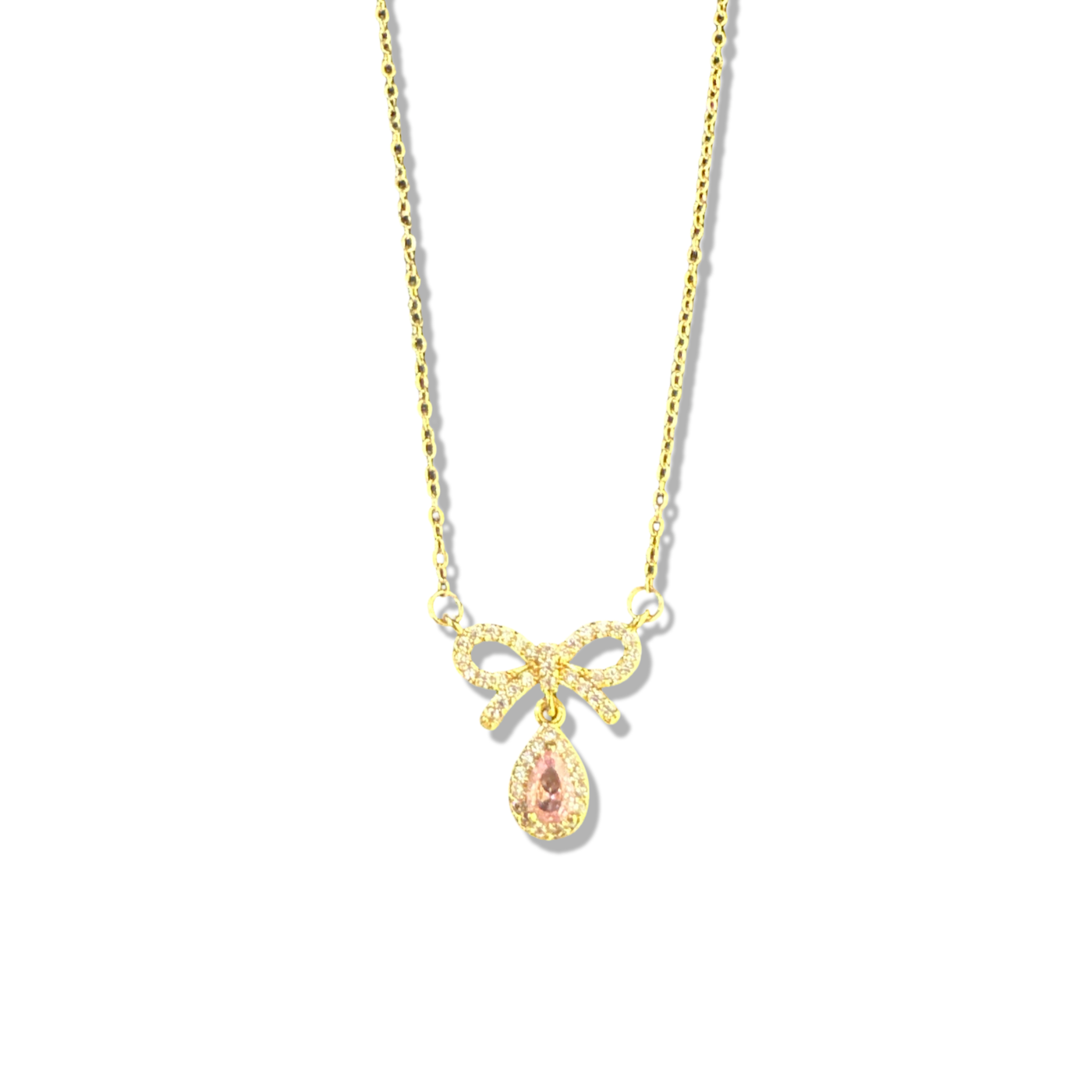 Bow Rosa Halskette