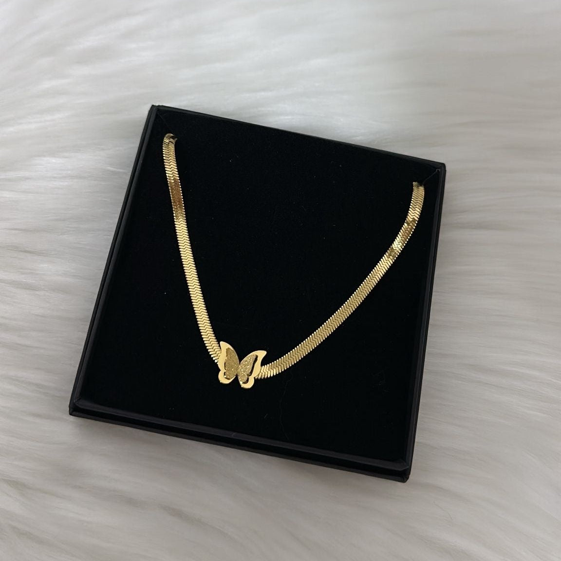 Snake Butterfly Halskette