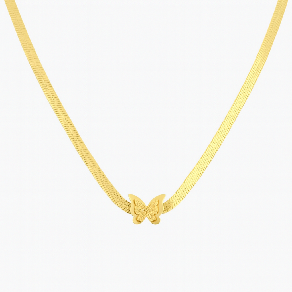 Snake Butterfly Halskette