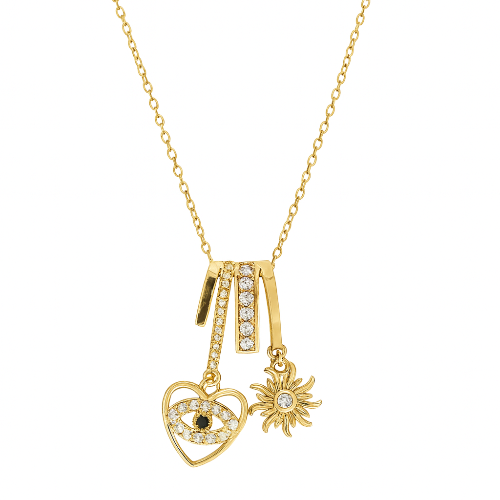 Lucky Heart Charm Halskette