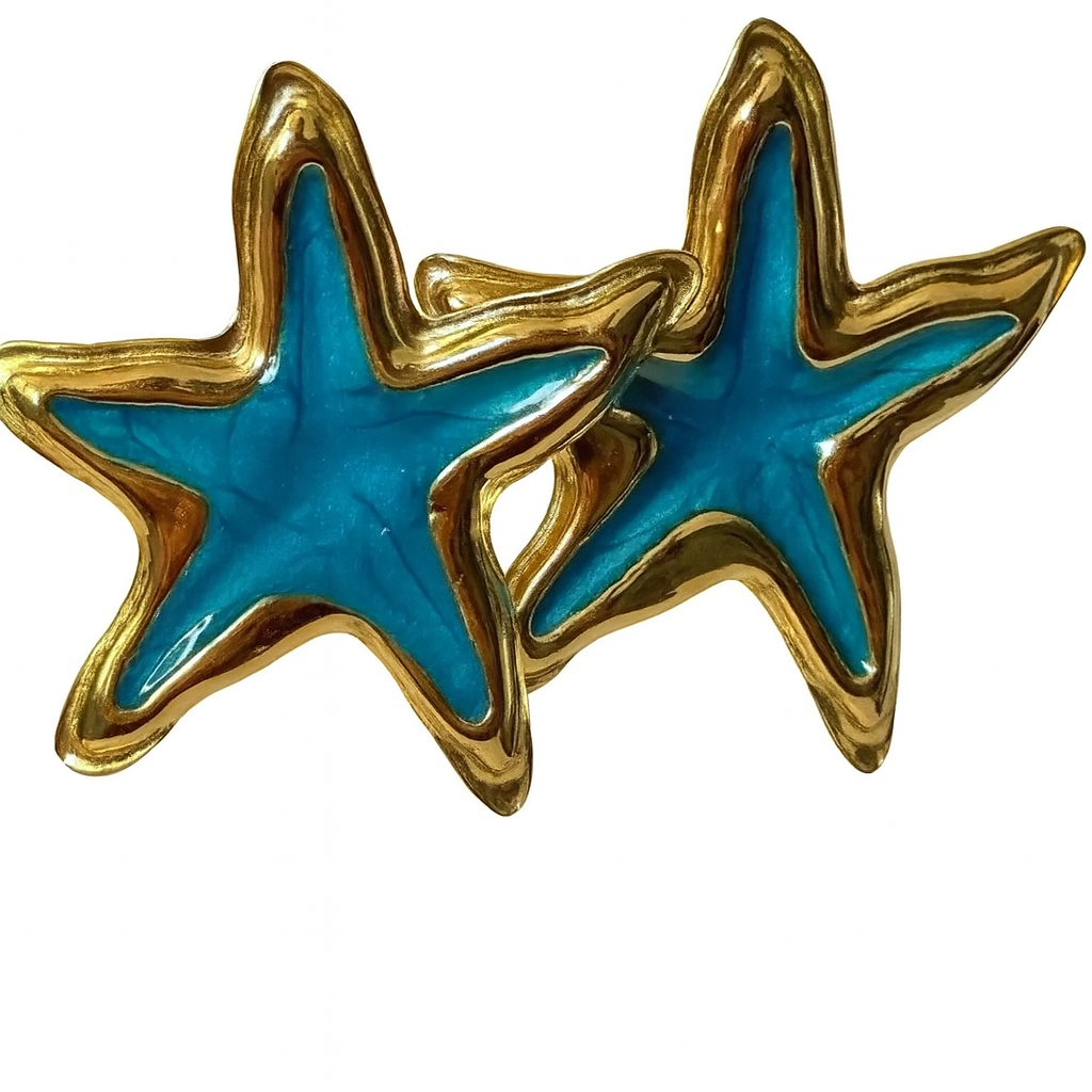 Stern Türkis Ohrringe